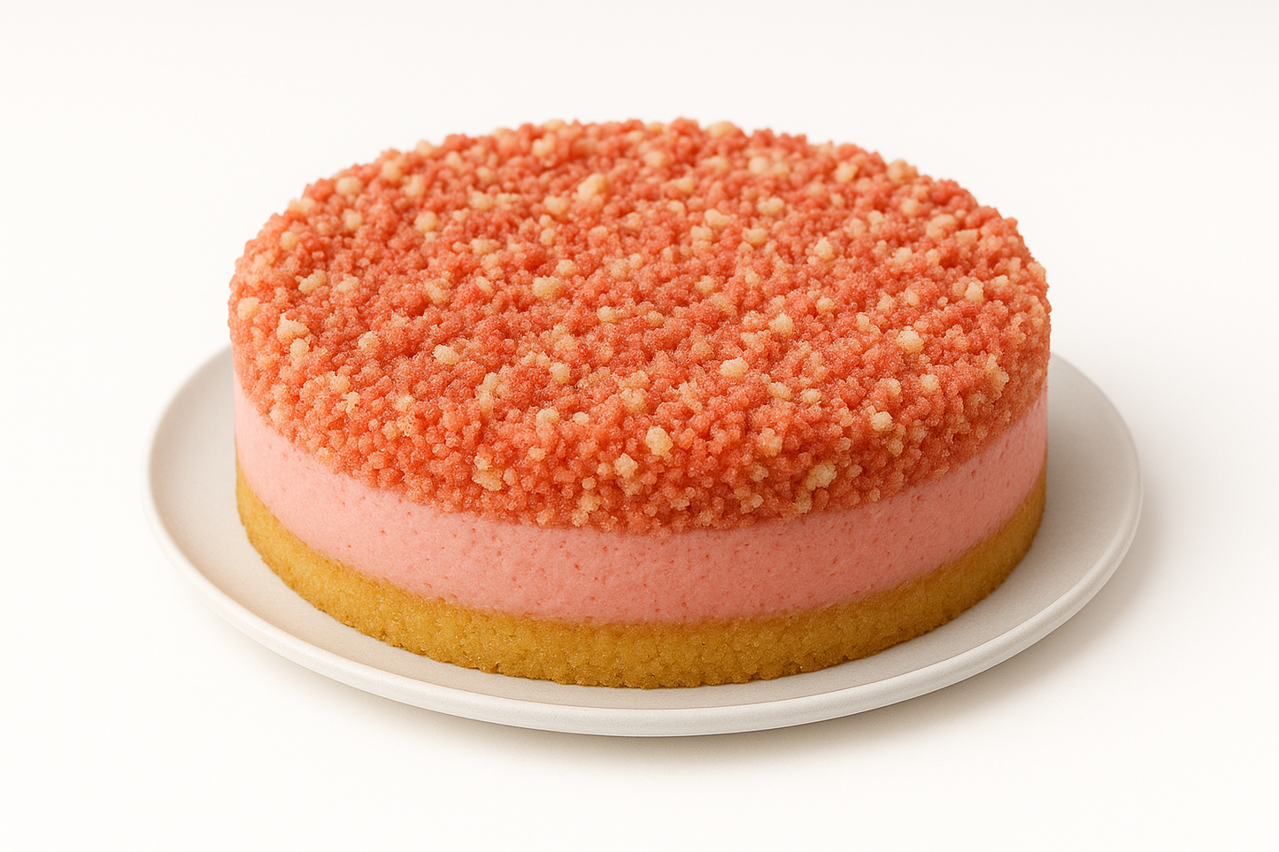 Strawberry Shortcake Crunch Cheesecake
