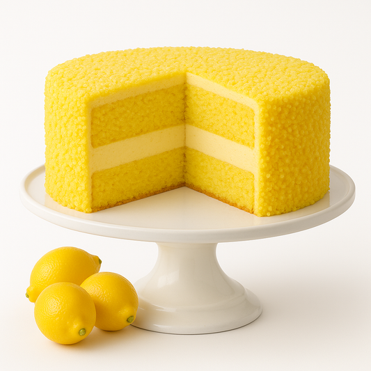 Lemon Cream Dream Velvet Cheesecake Cake